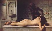 Edouard Debat Ponsan Le Massage scene de hammam (mk32) Spain oil painting artist